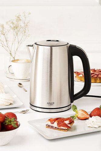 Adler AD1340 czajnik elektryczny 1,7 l, inox, regulacja 40-100°C, LCD, 2200 W