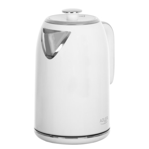 Adler AD1341 czajnik elektryczny 1,7 l, biały, stal nierdzewna, STRIX, 2200 W