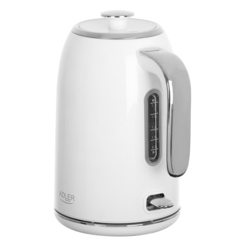 Adler AD1341 czajnik elektryczny 1,7 l, biały, stal nierdzewna, STRIX, 2200 W