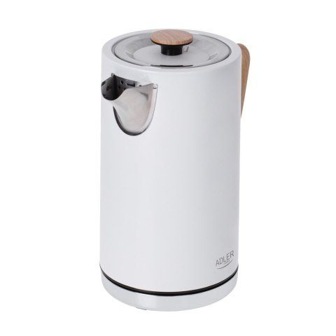 Adler AD1347W czajnik elektryczny 1,7 l, biały, stal nierdzewna, STRIX, 2200 W