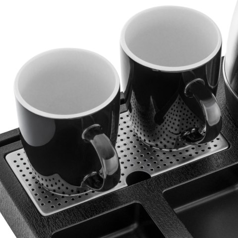Adler AD1354 zestaw hotelowy: czajnik 1,2 l, 1500 W, taca i 2 kubki ceramiczne 320 ml