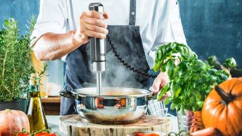 Blender ręczny Teesa TSA3507, maks. 1200 W, Turbo, rozdrabniacz 600 ml i dzbanek 800 ml