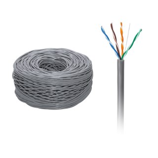 Cabletech KAB0100 - kabel sieciowy UTP Cat5e, miedziany drut, 4 pary, rolka 305 m