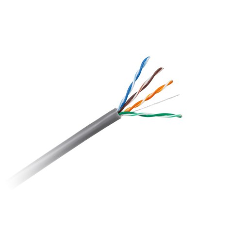 Cabletech KAB0100 - kabel sieciowy UTP Cat5e, miedziany drut, 4 pary, rolka 305 m