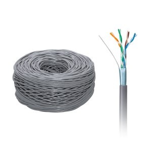 Cabletech KAB0104 - kabel sieciowy FTP Cat5e, miedziany drut, ekran aluminiowy, rolka 305 m