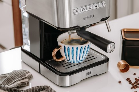 Ekspres kolbowy Teesa Aroma 450 TSA4010, 15 bar, 1,5 l, 850 W, spieniacz mleka