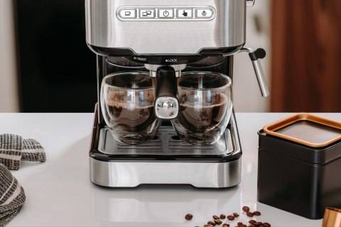 Ekspres kolbowy Teesa Aroma 450 TSA4010, 15 bar, 1,5 l, 850 W, spieniacz mleka