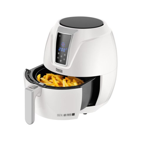 Frytkownica beztłuszczowa Teesa TSA8046W Digital Air Fryer 3,2 l, 1400 W, 7 programów, biała