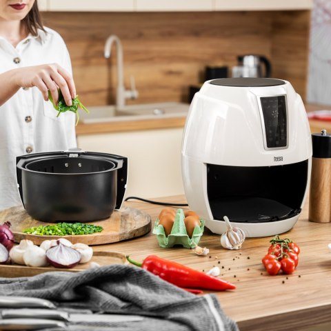 Frytkownica beztłuszczowa Teesa TSA8046W Digital Air Fryer 3,2 l, 1400 W, 7 programów, biała