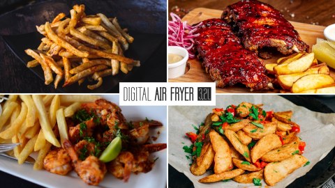 Frytkownica beztłuszczowa Teesa TSA8046W Digital Air Fryer 3,2 l, 1400 W, 7 programów, biała