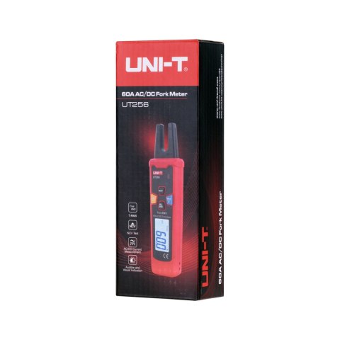 Miernik prądu typu fork Uni-T UT256 — AC/DC do 60 A, True RMS, NCV, REL/ZERO i podświetlany LCD