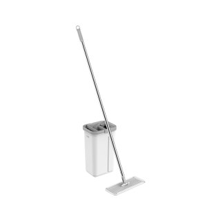 Mop płaski Teesa New Clean R13 TSA0045, wyciskacz, wiadro 5,7 l, rączka 124 cm, 2 nakładki