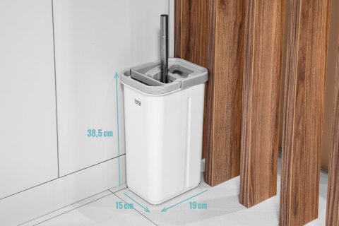 Mop płaski Teesa New Clean R13 TSA0045, wyciskacz, wiadro 5,7 l, rączka 124 cm, 2 nakładki