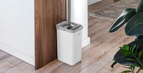 Mop płaski Teesa New Clean R13 TSA0045, wyciskacz, wiadro 5,7 l, rączka 124 cm, 2 nakładki