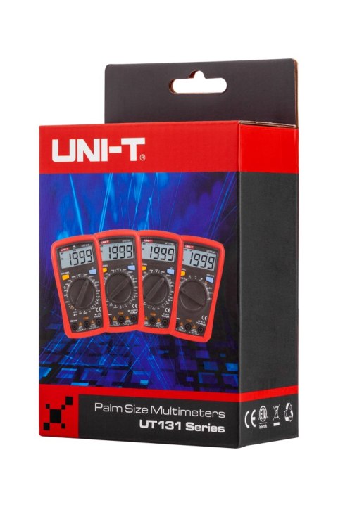 Multimetr Uni-T UT131A — napięcie AC/DC do 250 V, prąd do 10 A, pojemność, autozakres i podświetlenie