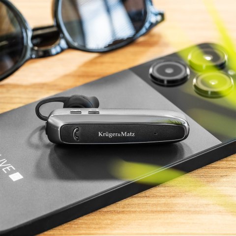 Słuchawka Bluetooth Krüger&Matz Traveler K14 KM0602, Multipoint, USB-C, do 20 h rozmów
