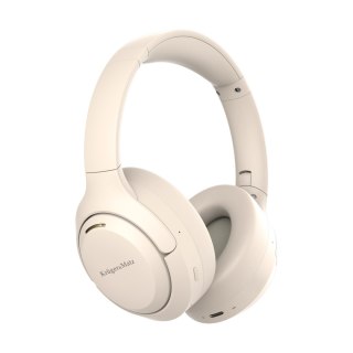 Słuchawki bezprzewodowe Krüger&Matz F8A KM0677-BG, ANC, Bluetooth 5.4, beżowe