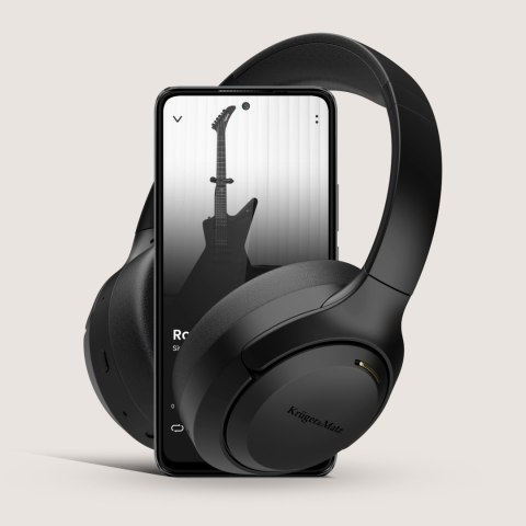 Słuchawki bezprzewodowe Krüger&Matz F8A KM0677-BK, ANC, Bluetooth 5.4, czarne