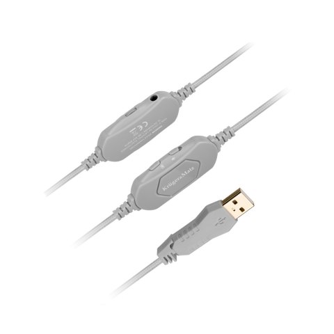 Słuchawki gamingowe Krüger&Matz Gamer Kids KM0658, mikrofon, USB i 3,5 mm, różowe