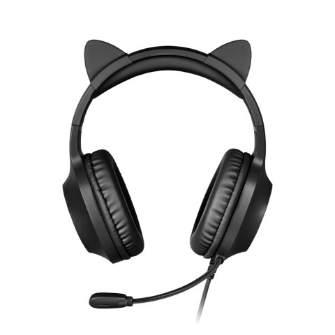 Słuchawki gamingowe Krüger&Matz Gamer Kids KM0659, mikrofon, USB i 3,5 mm, czarne