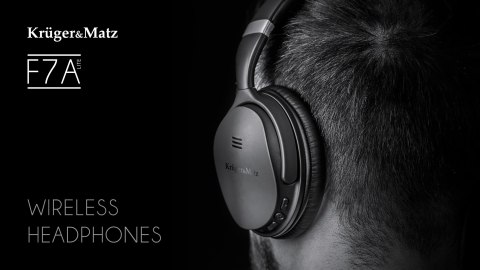 Słuchawki nauszne Krüger&Matz F7A Lite KM0655L, ANC, Bluetooth 5.0, składane