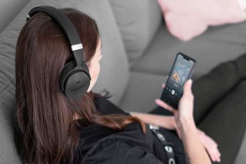 Słuchawki nauszne Krüger&Matz F7A Lite KM0655L, ANC, Bluetooth 5.0, składane