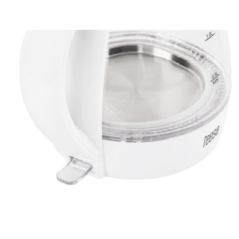 Szklany czajnik elektryczny Teesa TSA1511W, 1,7 l, 2200 W, biały, podstawa 360°