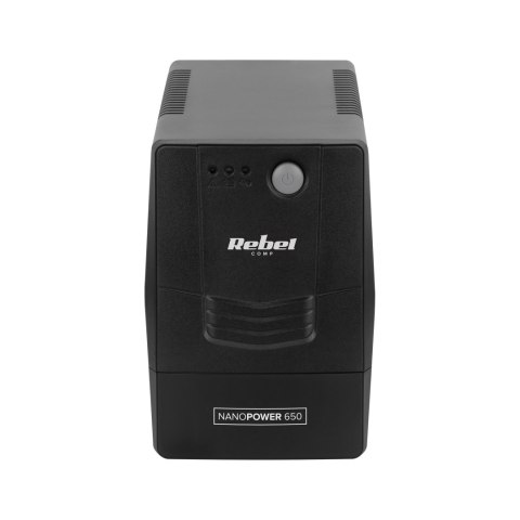Zasilacz awaryjny UPS Rebel Nanopower 650 RB-4020, 650 VA / 360 W, sinusoida zmodyfikowana