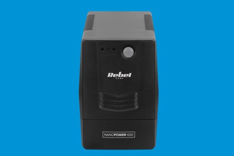 Zasilacz awaryjny UPS Rebel Nanopower 650 RB-4020, 650 VA / 360 W, sinusoida zmodyfikowana