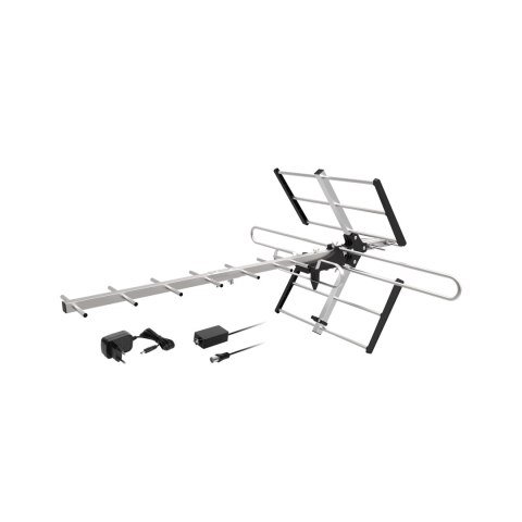 Aktywna antena TV Cabletech Yagi ANT0634, VHF/UHF, 16 elementów