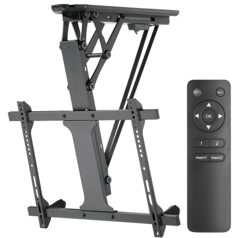Elektryczny uchwyt sufitowy do TV Maclean MC-880, 32-70″, 35 kg, pilot, czarny