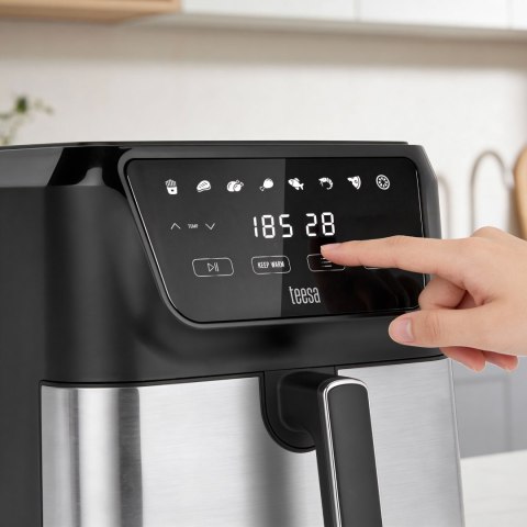 Frytkownica beztłuszczowa Teesa TSA8079 Digital Air Fryer XXL, 8 l, 1700 W, 8 programów i suszenie