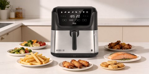 Frytkownica beztłuszczowa Teesa TSA8079 Digital Air Fryer XXL, 8 l, 1700 W, 8 programów i suszenie