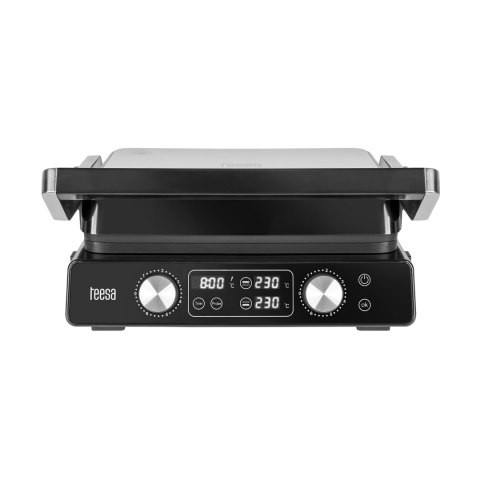 Grill elektryczny panini Teesa TSA3239, 2000 W, oddzielna regulacja płyt 140-230°C i timer