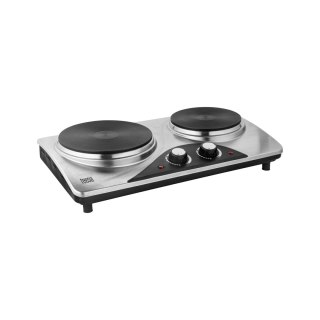 Kuchenka elektryczna Teesa TSA0203, dwupalnikowa, 2500 W, srebrna