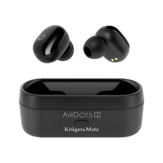 Słuchawki douszne TWS Krüger&Matz Air Dots 1 KMP-AD1, Bluetooth 5.0, czarne