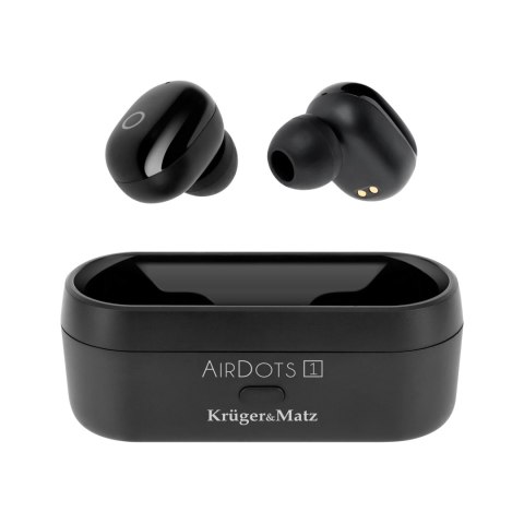 Słuchawki douszne TWS Krüger&Matz Air Dots 1 KMP-AD1, Bluetooth 5.0, czarne
