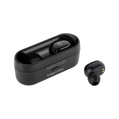 Słuchawki douszne TWS Krüger&Matz Air Dots 1 KMP-AD1, Bluetooth 5.0, czarne
