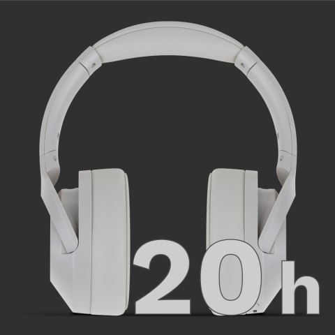Słuchawki nauszne Krüger&Matz F2 KM0672-G, Bluetooth 5.3, microSD, szare