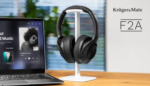 Słuchawki nauszne Krüger&Matz F2A KM0671, Bluetooth 5.3, ANC, składane