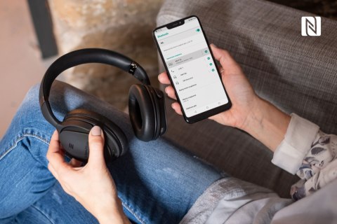 Słuchawki nauszne Krüger&Matz F7A KM0655, Bluetooth, ANC, NFC, aptX