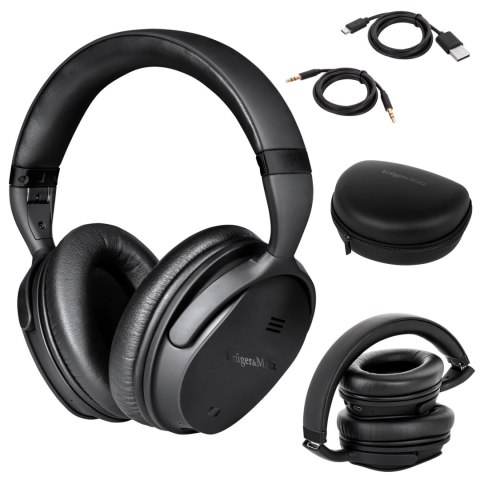Słuchawki nauszne Krüger&Matz F7A KM0655, Bluetooth, ANC, NFC, aptX