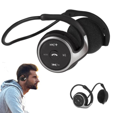 Słuchawki zagłowne Krüger&Matz KMP10BT, Bluetooth, microSD, radio FM
