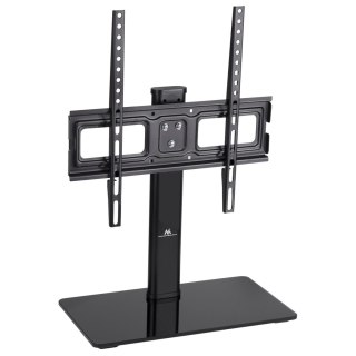 Stojak do TV Maclean MC-450, szklana podstawa, 40 kg, regulowany, czarny