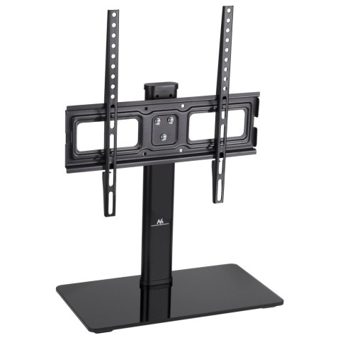 Stojak do TV Maclean MC-450, szklana podstawa, 40 kg, regulowany, czarny