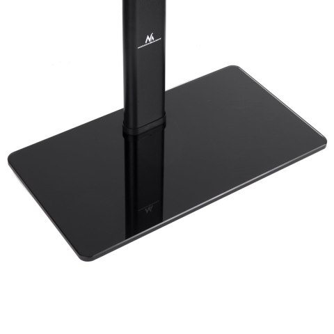 Stojak do TV Maclean MC-450, szklana podstawa, 40 kg, regulowany, czarny