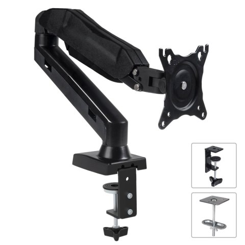 Uchwyt biurkowy Maclean MC-860 do monitora 13-27″, 8 kg, VESA 75/100