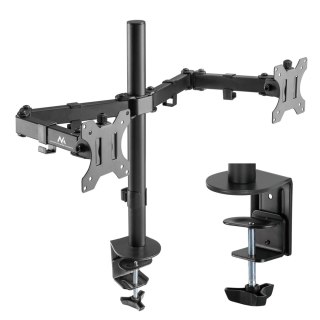 Uchwyt biurkowy Maclean MC-884 na 2 monitory, 2×8 kg, VESA 75/100