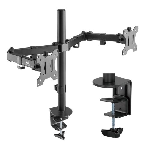 Uchwyt biurkowy Maclean MC-884 na 2 monitory, 2×8 kg, VESA 75/100