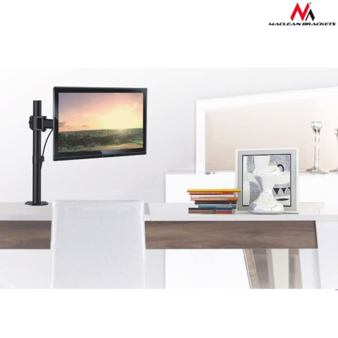 Uchwyt biurkowy do monitora Maclean MC-690N 13-27″, 8 kg, czarny